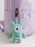 Minty Monster Crochet Key & Bag Charm